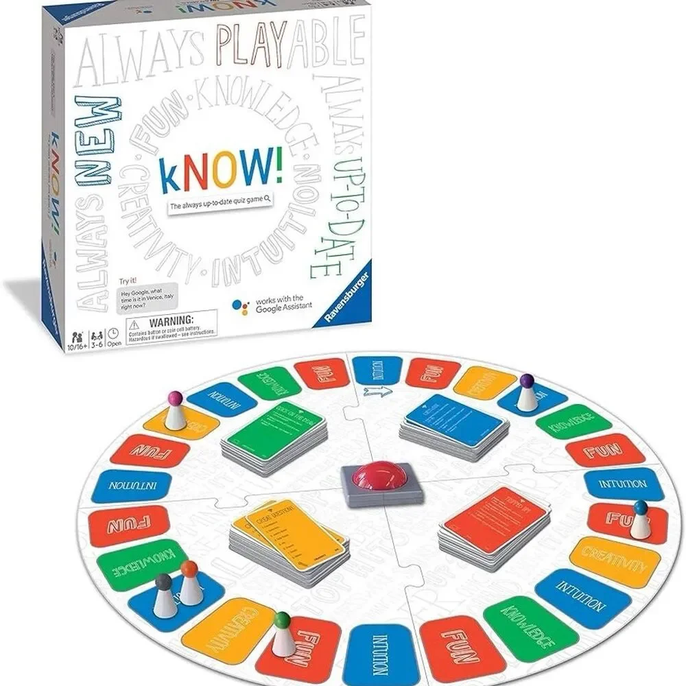 Ravensburger kNOW! Trivia Board Game for 3+ Players Ages 10 & Up